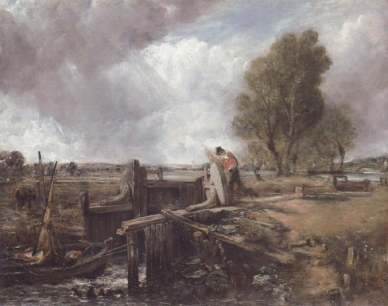 John Constable Study of A boat passing a lock China oil painting art